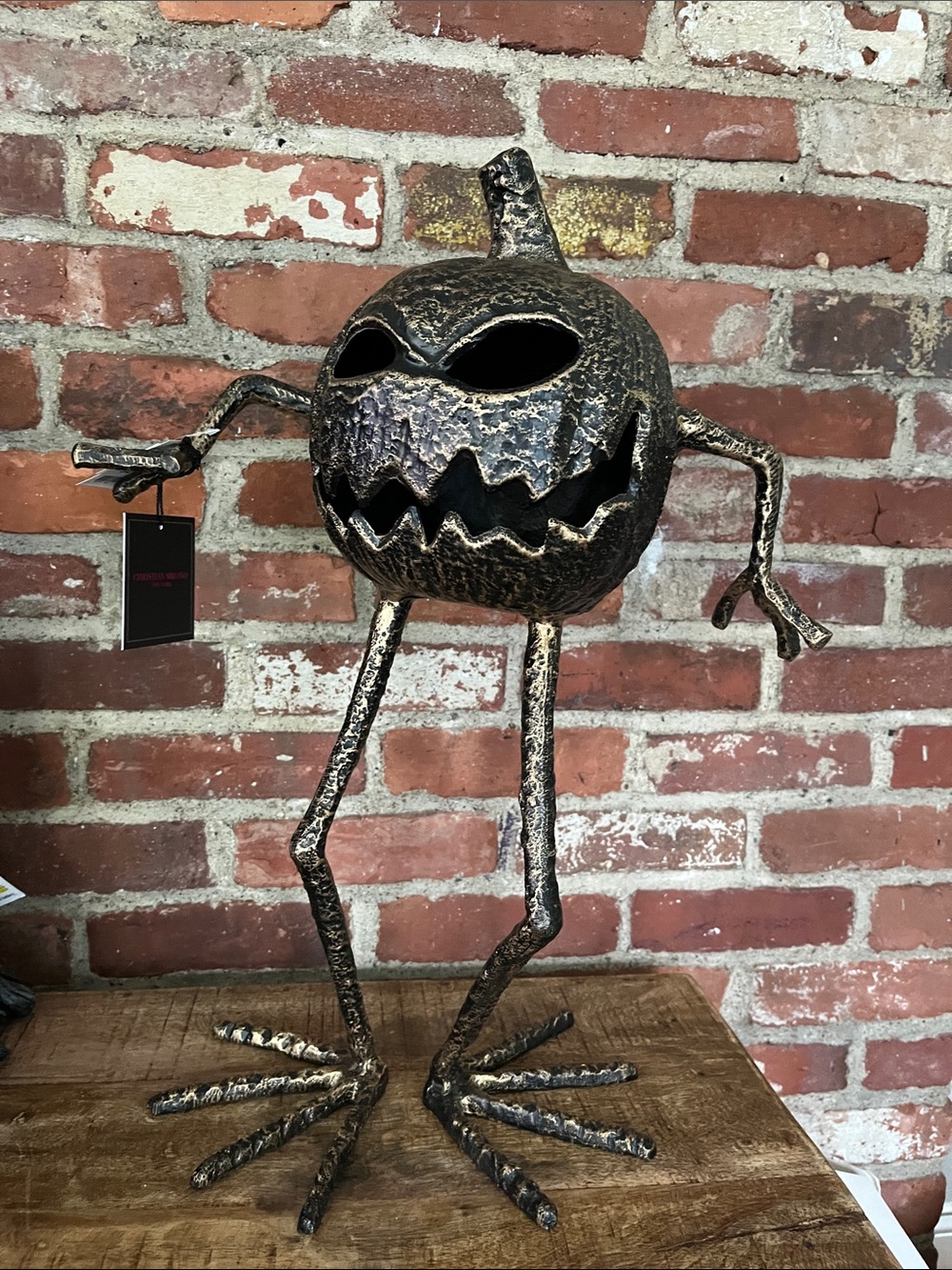Christian Siriano Metallic Black and Gold Pumpkin Figure